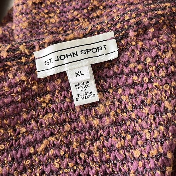St John Sport Fall 06 Knit Wool Cardigan Sweater Zip - Picture 7 of 10